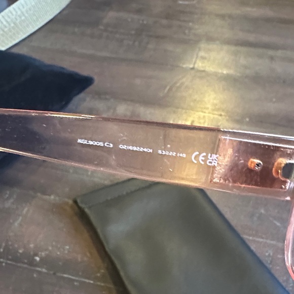 NWOT Kurt Geiger Transparent Pink Sunglasses - Picture 4 of 7